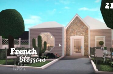 French Blossom Cafe || Bloxburg Speedbuild || Natxilla