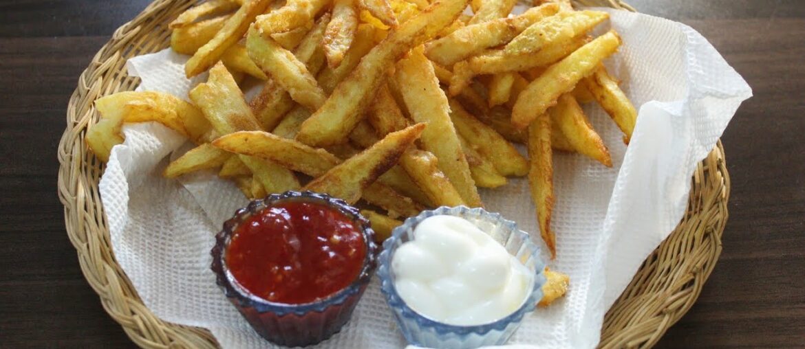 Crispy French Fries Recipe | Homemade Perfect Crispy Fries With Few Secret Ingredients
