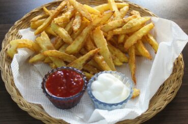 Crispy French Fries Recipe | Homemade Perfect Crispy Fries With Few Secret Ingredients