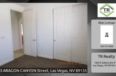 2303 ARAGON CANYON Street, Las Vegas, NV 89135