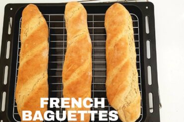 HOW TO MAKE FRENCH BAGUETTES AT HOME ll EASY BAGUETTES RECIPE