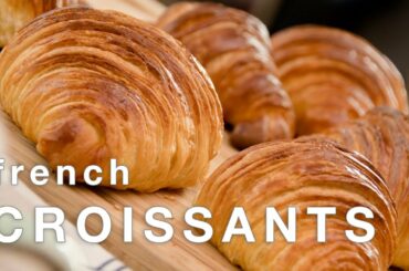 How to Make FRENCH CROISSANTS recipe | laminated yeast dough recipe at home | ENGLISH DUBBING