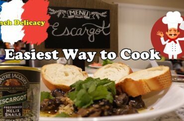 ESCARGOTS (Snails) in Garlic Butter Sauce | Easiest Way to COOK Snails