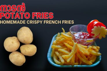 നാടൻ Potato Fries | Homemade Crispy French Fries | French Fries Recipe | AlooFry