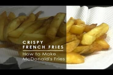 Crispy French Fries Recipe - Homemade Crispy Fries With Dip Sauce -Restaurant style french fries