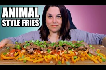 ANIMAL STYLE FRIES MUKBANG 먹방 • Homemade Junkfood & Cheatday (In-N-Out Copycat) 🍟