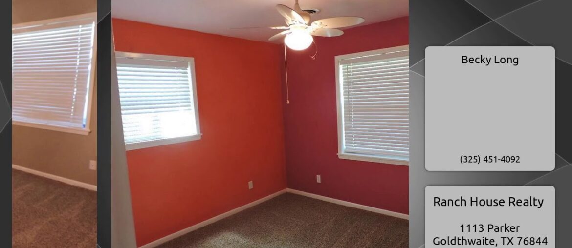 1510 N reynolds N Street, Goldthwaite, TX 76844 1510 N reynolds N Street, Goldthwaite, TX 76844