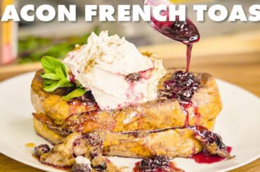 Bacon Stuffed French Toast - Quick & Easy Recipe (No Oven)