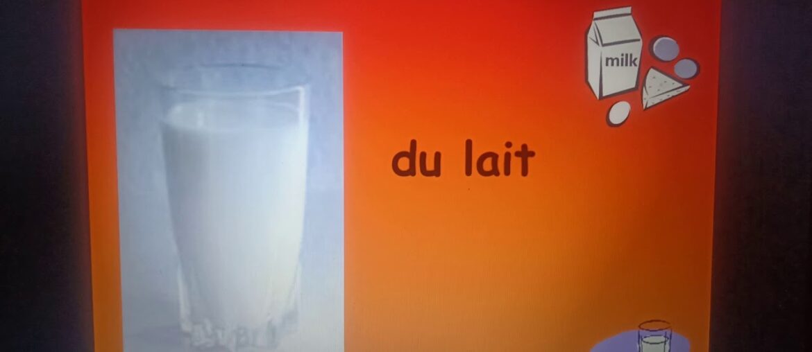 Lesson 9, Drinks in French