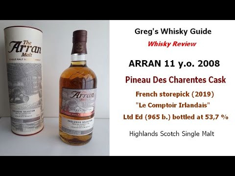 Whisky Review: ARRAN 11 y.o. "Pineau des Charentes cask" (2008-2019), S.M., 53,7 % Whisky Review: ARRAN 11 y.o. "Pineau des Charentes cask" (2008-2019), S.M., 53,7 %