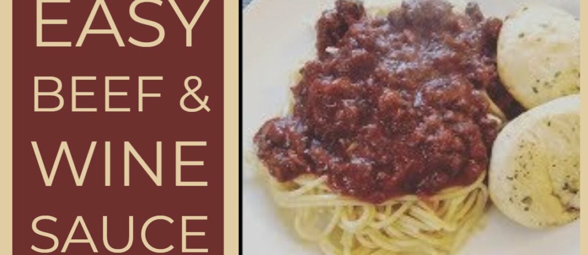 Easy Beef Bolognese / Beef Bourguignon | Red Wine Sauce | Spaghetti