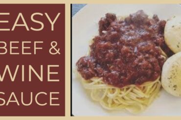 Easy Beef Bolognese / Beef Bourguignon | Red Wine Sauce | Spaghetti