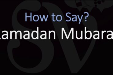 How to Pronounce Ramadan Mubarak? (CORRECTLY) English, Arabic Pronunciation