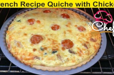 Famous French Recipe Quiche with Chicken and Spinach, How to Make a Quiche Cupcakes, 2 Ingredients