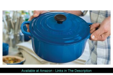 ▶️ Le Creuset LS2501-266MSS Signature Enameled Cast-Iron Round French (Dutch) Oven, 5-1/2-Quart, Ma