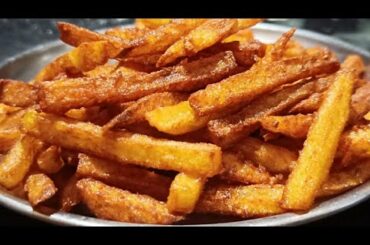 Easy & crispy french fries recipe/HOME MADE CRISPY FRIES RECIPE