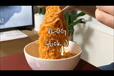 Very spicy noodle | Sweet Cheese Macaron | Dining with boss at work