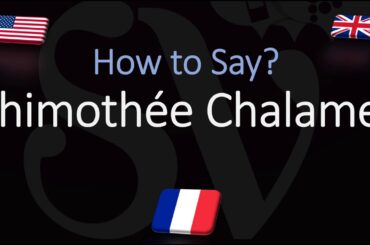 How to Pronounce Thimothée Chalamet? (CORRECTLY) American, French, English Pronunciation