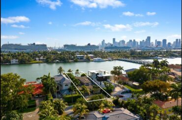 Miami Beach's Hibiscus Island Waterfront Home Available