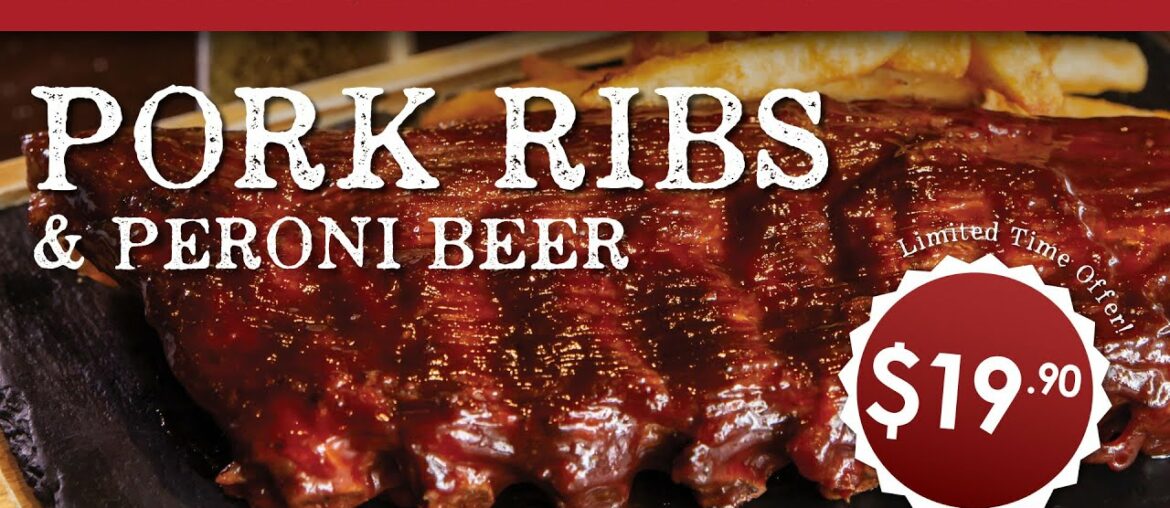 ⭐Tasty Pork Ribs + Peroni Beer ⭐