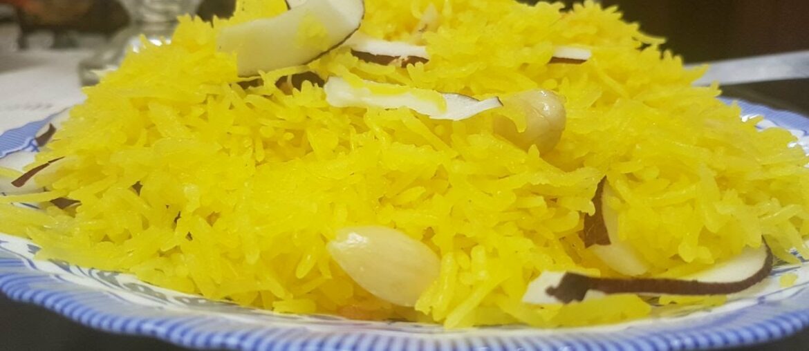 Meethe chawal-Zarda/Riz sucré/میٹھے چاول - زردہ/Recipe French-Urdu-Hindi/Subtitles EN/Nailas Cuisine