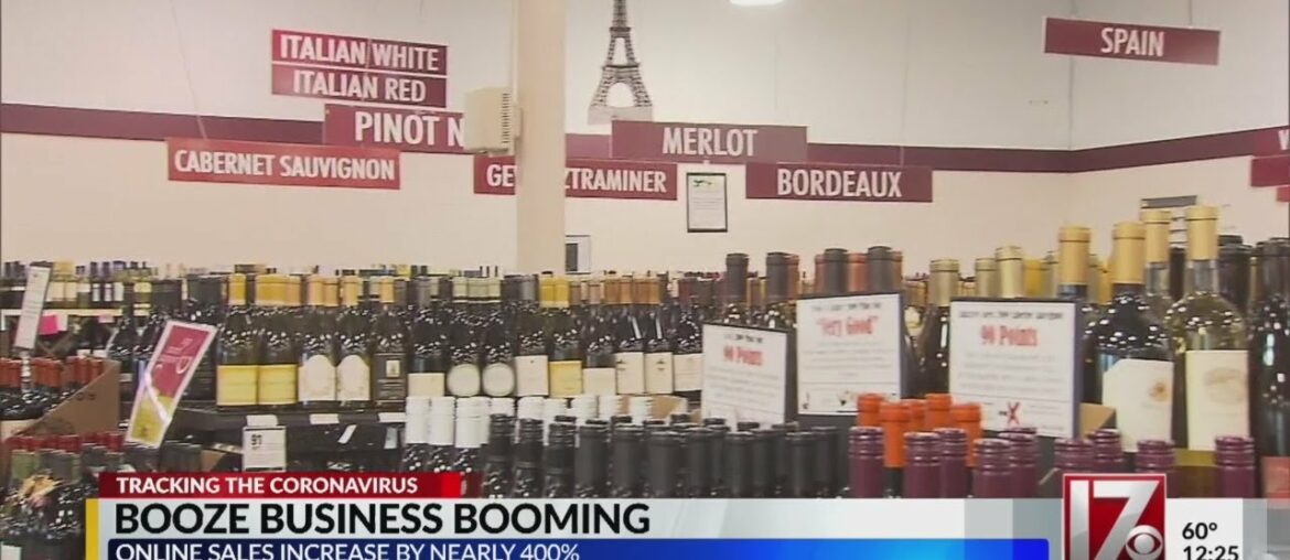 Alcohol business booming - beer, wine, liquor - it's all flying off the shelf