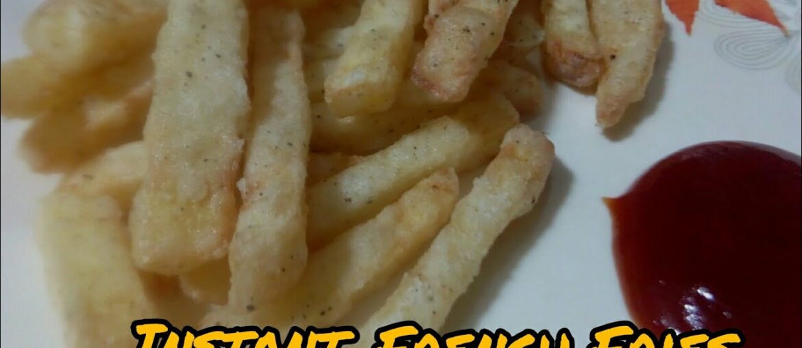 10 মিনিটতে বনাওক ফ্ৰেন্স ফ্ৰাইজ।Instant French fries recipe.