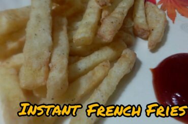 10 মিনিটতে বনাওক ফ্ৰেন্স ফ্ৰাইজ।Instant French fries recipe.