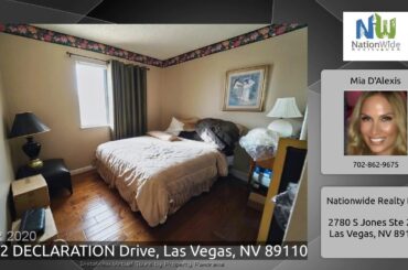 1112 DECLARATION Drive, Las Vegas, NV 89110
