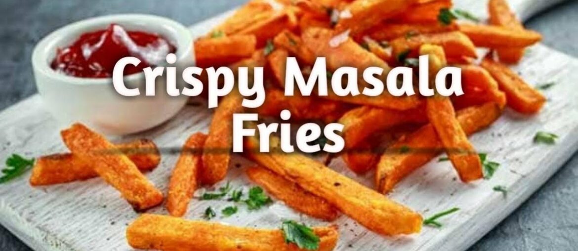 Restaurant Style Crispy Masala Fries|How to make French Fries--Recipe Studio