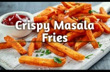 Restaurant Style Crispy Masala Fries|How to make French Fries--Recipe Studio