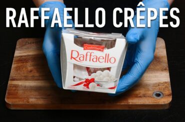 RAFFAELLO Crepe | How To Make Sweet French Crepes With Raffaello Recipe | ASMR