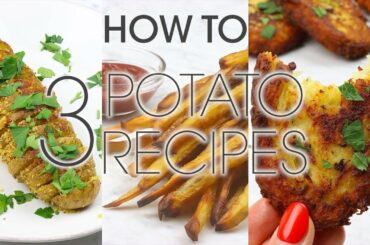 3 Tasty Potato Recipes: How To Make Crispy Hash Browns, French Fries & Baked Potato | How To Cuisine