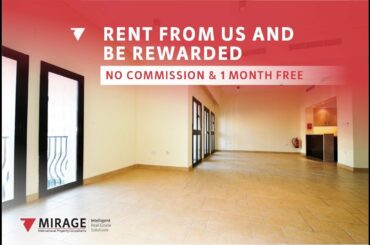 FOR RENT - Qanat Quartier Triplex Townhouse - 3 Bedroom