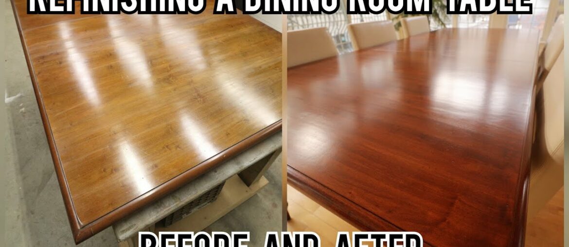 Refinishing a Dining Room Table | Furniture Restoration Repair How to | John Bear Woodworking Refinishing a Dining Room Table | Furniture Restoration Repair How to | John Bear Woodworking