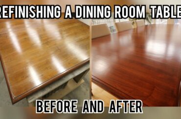 Refinishing a Dining Room Table | Furniture Restoration Repair How to | John Bear Woodworking