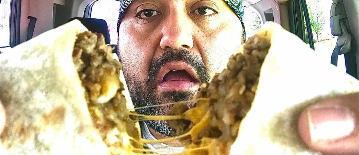 EATING A BURRITO WITH FRENCH FRIES IN IT | CALIFORNIA BURRITO EATING SHOW