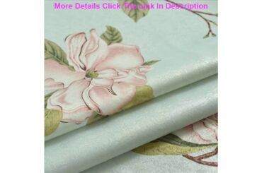 Deal American Curtains for Living Room High-grade Curtain Fabric White Silk Single Velvet Printing