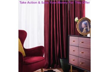 Luxury Nordic Velvet Curtain Red Blackout Curtains for Living Room Bedroom Thickened Velvet French