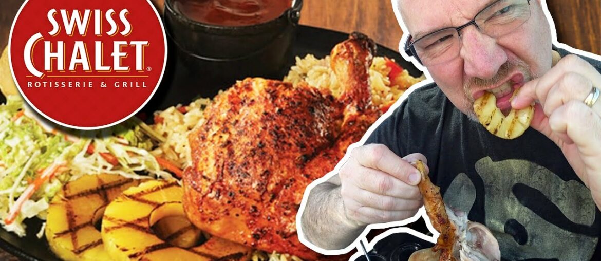 JERK CHICKEN DINNER with COCONUT CREAM PIE ❤️ Swiss Chalet (During COVID-19 Social Distancing)