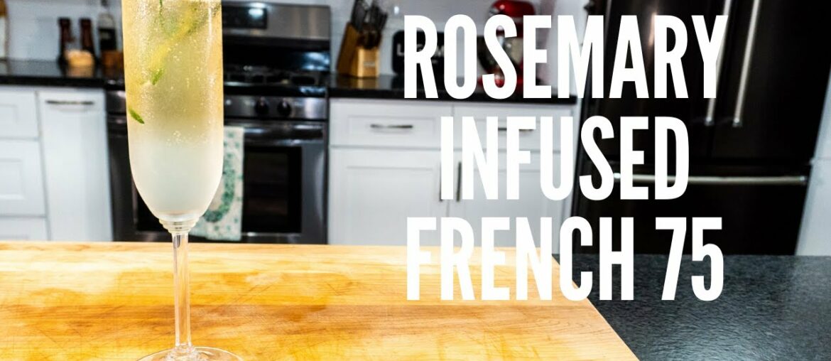 French 75 with Rosemary Infused Simple Syrup: a fancy cocktail recipe for a party! French 75 with Rosemary Infused Simple Syrup: a fancy cocktail recipe for a party!