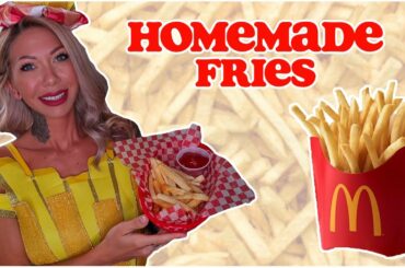 Crispy French Fries Recipe - How to Make Fries at Home like McDonald's!