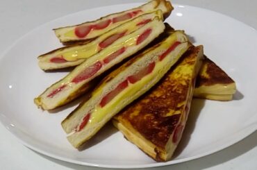 CHEESY HOTDOG FRENCH TOAST SANDWICH – Lockdown Recipe ♥ Maki Mikey ♥ VLOG #72