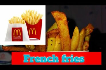 French fries recipe - tasty crispy crunchy French 🍟 Home made - McDonald's style ready in 5 min