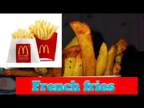 French fries recipe – tasty crispy crunchy French 🍟 Home made – McDonald's style ready in 5 min French fries recipe - tasty crispy crunchy French 🍟 Home made - McDonald's style ready in 5 min