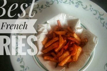 How to make crispy French fries recipe/ homemade perfect french fries recipe/Likhita and jishnu