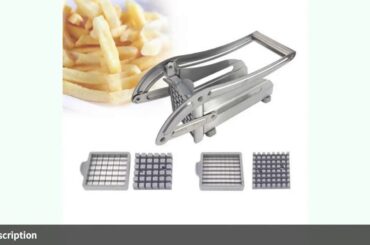 Stainless Steel French Fry Potato Chipper Cutter Slicer Cucumber Chopp