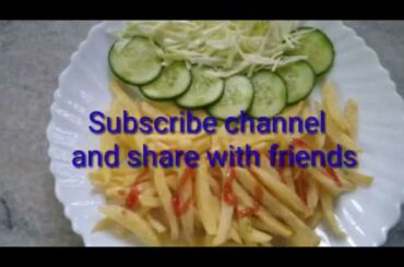 french fries home made recipe|Home made perfact Fries| KFC style home made fries recipe
