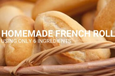 Six Ingredient Only French Bread Rolls - EASY recipe! How to Bake Bread Quarantine Edition.
