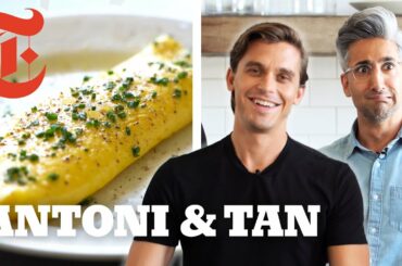 Queer Eye's Antoni Challenges Tan to Cook a French Omelet | NYT Cooking